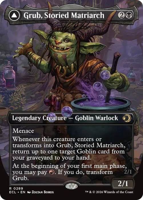Image for Grub, Storied Matriarch (Borderless) (289) [Lorwyn Eclipsed] - Magic: The Gathering