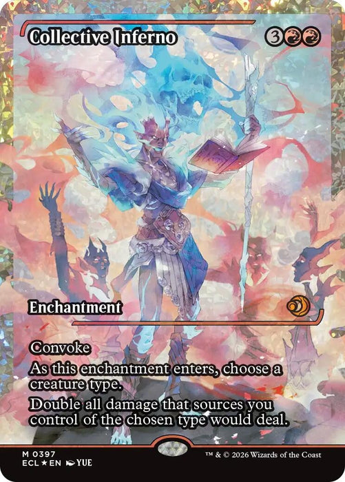Image for Collective Inferno (Showcase) (Fracture Foil) (397) (Foil) [Lorwyn Eclipsed] - Magic: The Gathering