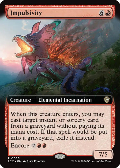 Image for Impulsivity (Extended Art) (33) [Lorwyn Eclipsed] - Magic: The Gathering