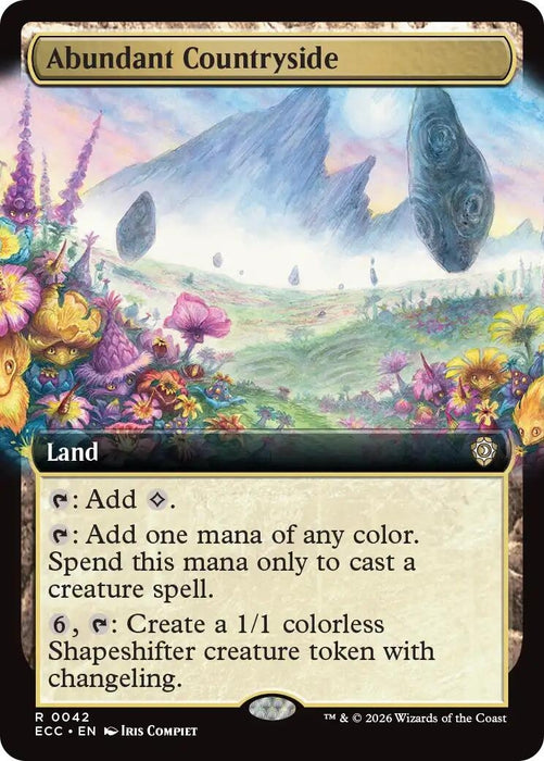 Image for Abundant Countryside (Extended Art) (42) [Lorwyn Eclipsed] - Magic: The Gathering