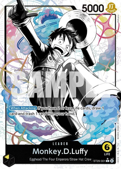 Monkey.D.Luffy (001) (Parallel) (ST29-001) (Foil) [Starter Deck 29: Egghead]