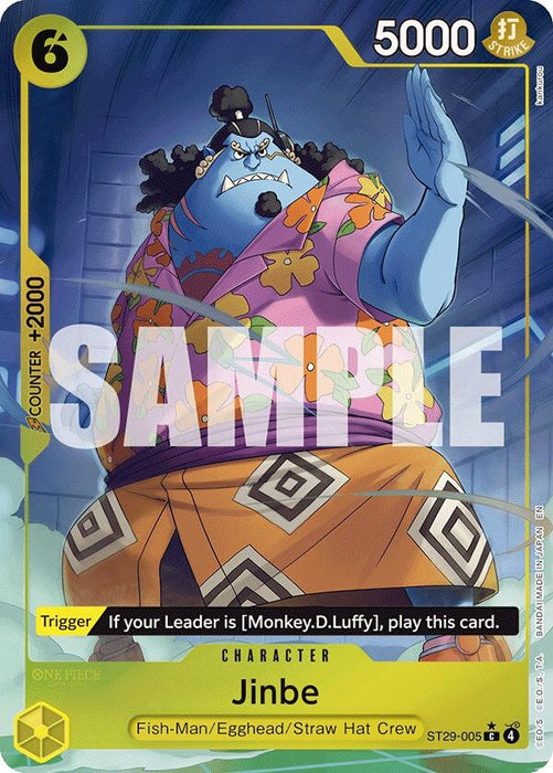Jinbe (Full Art) (ST29-005) (Foil) [Starter Deck 29: Egghead]