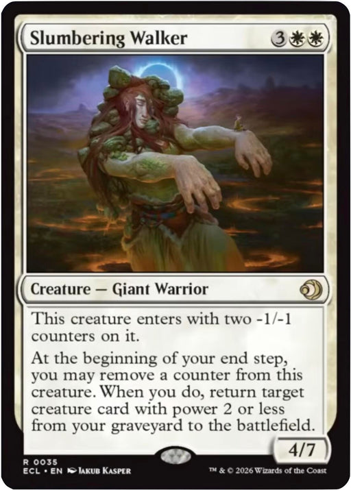 Image for Slumbering Walker (35) (Foil) [Lorwyn Eclipsed] - Magic: The Gathering