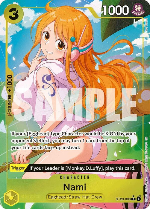 Nami (Full Art) (ST29-008) (Foil) [Starter Deck 29: Egghead]