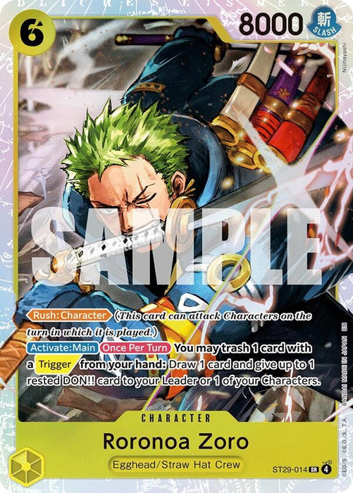 Roronoa Zoro (ST29-014) (Foil) [Starter Deck 29: Egghead]
