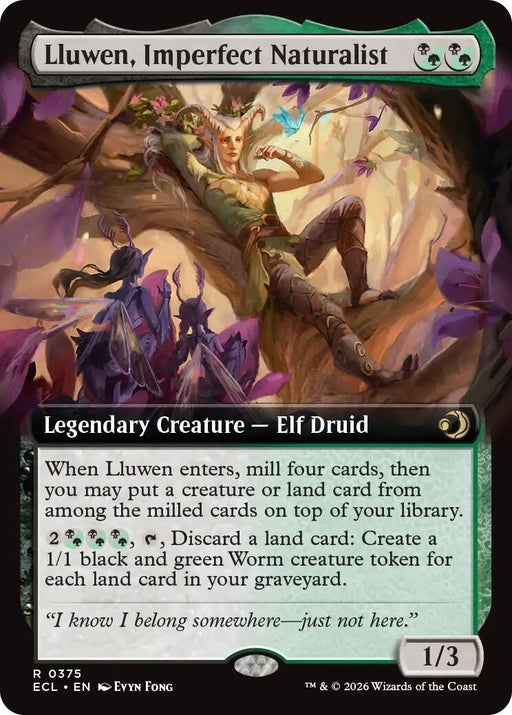 Image for Lluwen, Imperfect Naturalist (Extended Art) (375) [Lorwyn Eclipsed] - Magic: The Gathering