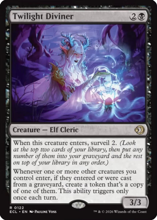 Image for Twilight Diviner (122) (Foil) [Lorwyn Eclipsed] - Magic: The Gathering
