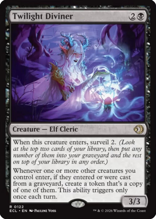 Image for Twilight Diviner (122) (Foil) [Lorwyn Eclipsed] - Magic: The Gathering