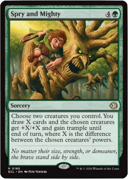 Image for Spry and Mighty (195) [Lorwyn Eclipsed] - Magic: The Gathering