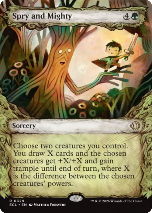 Image for Spry and Mighty (Showcase) (329) (Foil) [Lorwyn Eclipsed] - Magic: The Gathering