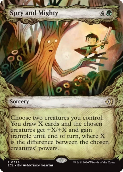 Image for Spry and Mighty (Showcase) (329) (Foil) [Lorwyn Eclipsed] - Magic: The Gathering