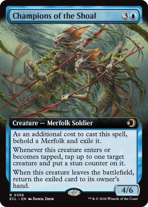 Image for Champions of the Shoal (Extended Art) (356) [Lorwyn Eclipsed] - Magic: The Gathering
