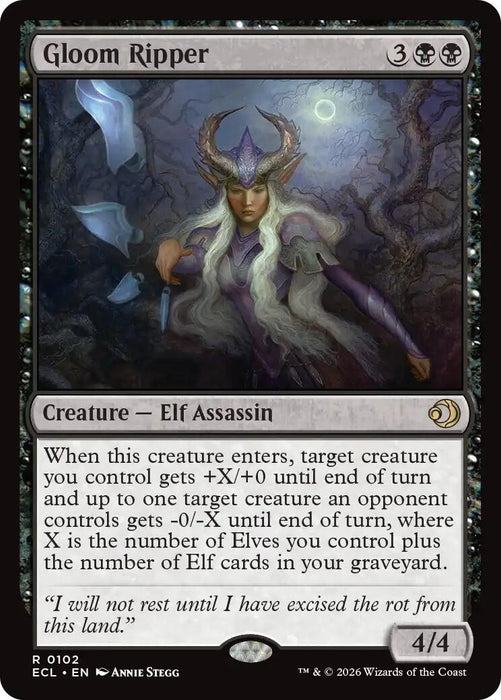 Image for Gloom Ripper (102) (Foil) [Lorwyn Eclipsed] - Magic: The Gathering