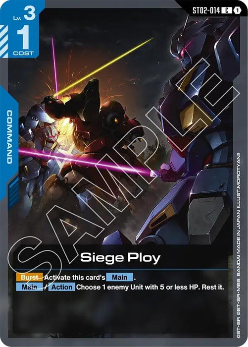 Image for Siege Ploy (ST02-014) [Starter Deck 08: Flash of Radiance] - Gundam Card Game