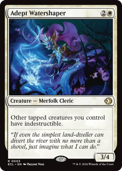 Image for Adept Watershaper (3) [Lorwyn Eclipsed] - Magic: The Gathering