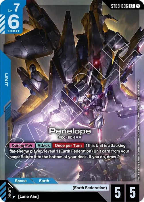 Image for Penelope (LR) (ST08-006) (Holofoil) [Starter Deck 08: Flash of Radiance] - Gundam Card Game