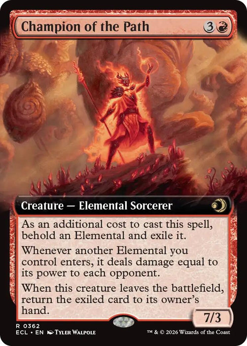 Image for Champion of the Path (Extended Art) (362) [Lorwyn Eclipsed] - Magic: The Gathering