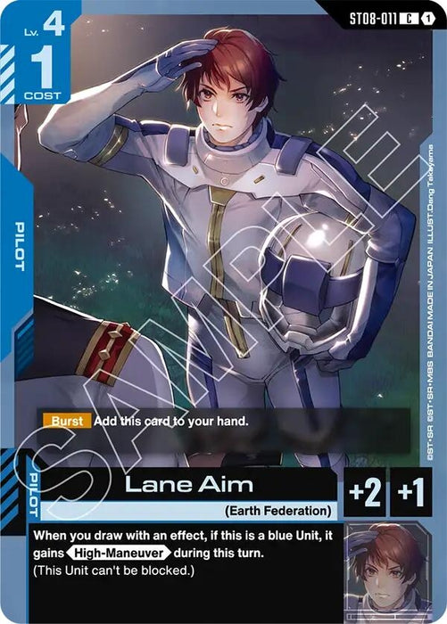 Image for Lane Aim (ST08-011) [Starter Deck 08: Flash of Radiance] - Gundam Card Game