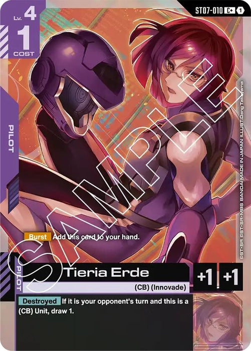 Tieria Erde (C+) (ST07-010) (Holofoil) [Starter Deck 07: Celestial Drive]