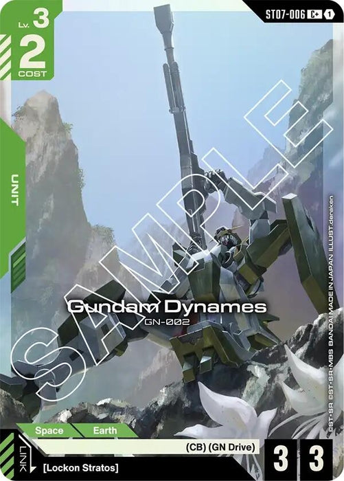 Gundam Dynames (ST07-006) (C+) (ST07-006) (Holofoil) [Starter Deck 07: Celestial Drive]