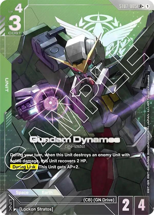 Gundam Dynames (LR+) (ST07-005) (Holofoil) [Starter Deck 07: Celestial Drive]