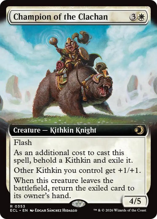 Image for Champion of the Clachan (Extended Art) (353) [Lorwyn Eclipsed] - Magic: The Gathering