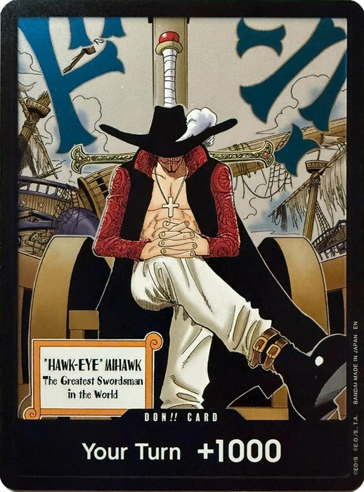 Image for DON!! Card (Dracule Mihawk) [The Azure Sea's Seven] - One Piece Card Game