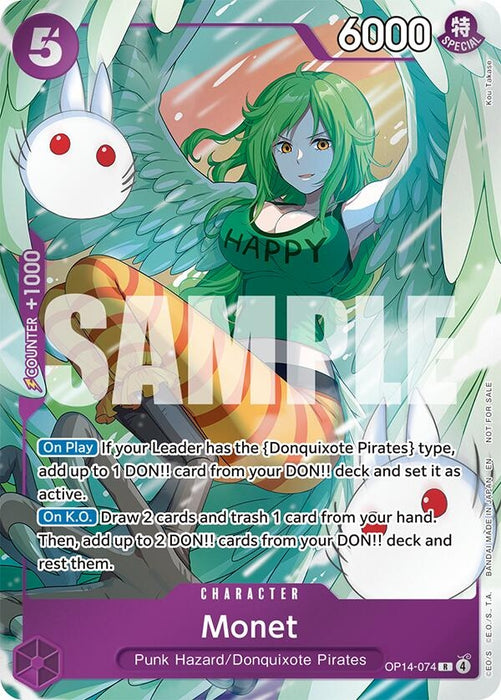 Monet (Dash Pack) (OP14-074) (Foil) [The Azure Sea's Seven]