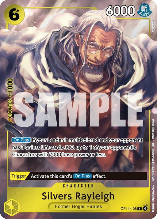 Image for Silvers Rayleigh (Dash Pack) (OP14-108) (Foil) [The Azure Sea's Seven] - One Piece Card Game