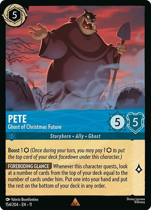 Image for Pete - Ghost of Christmas Future (154/204) [Winterspell] - Disney Lorcana