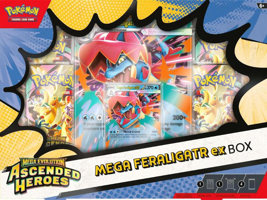 Pokemon - Mega Evolution - Ascended Heroes - Mega Feraligatr ex Box