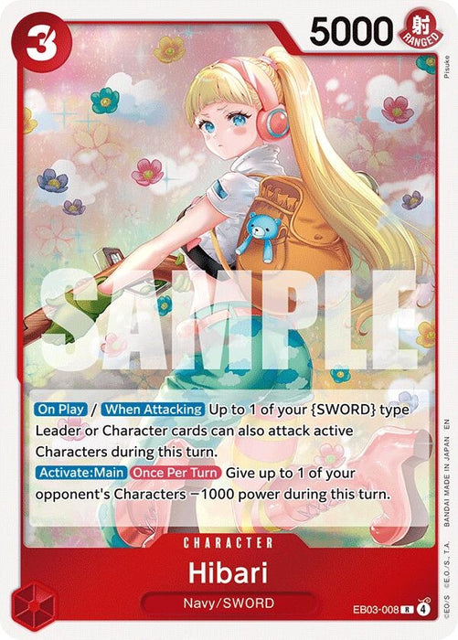 Hibari (EB03-008) (Foil) [Extra Booster: One Piece Heroines Edition]