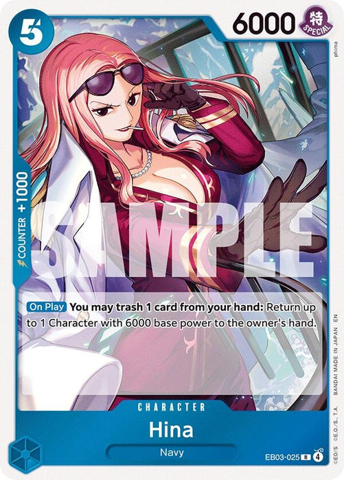 Hina (EB03-025) (Foil) [Extra Booster: One Piece Heroines Edition]