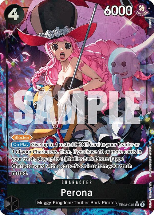 Perona (045) (Alternate Art) (EB03-045) (Foil) [Extra Booster: One Piece Heroines Edition]