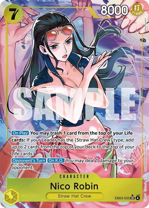 Nico Robin (055) (Alternate Art) (EB03-055) (Foil) [Extra Booster: One Piece Heroines Edition]