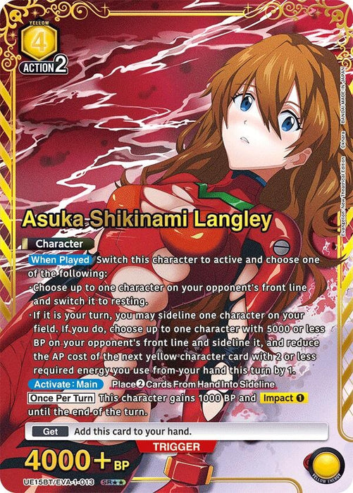 Asuka Shikinami Langley (013) (SR**) (UE15BT/EVA-1-013) (Foil) [UE15BT: Evangelion: New Theatrical Edition]
