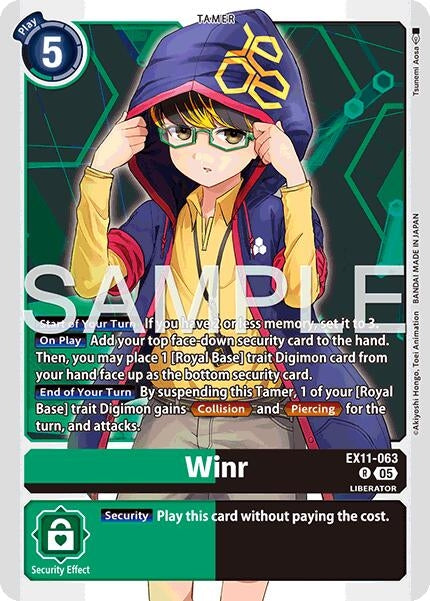 Image for Winr (EX11-063 R) (Foil) [Dawn of Liberator] - Digimon Card Game