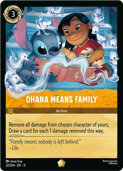Image for Ohana Means Family (32/204) (Cold Foil) [Winterspell] - Disney Lorcana