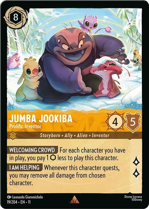 Image for Jumba Jookiba - Prolific Inventor (19/204) (Cold Foil) [Winterspell] - Disney Lorcana