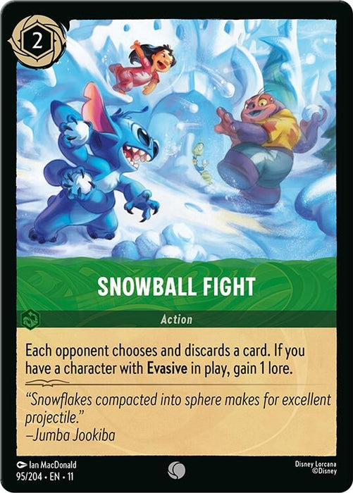 Image for Snowball Fight (95/204) [Winterspell] - Disney Lorcana