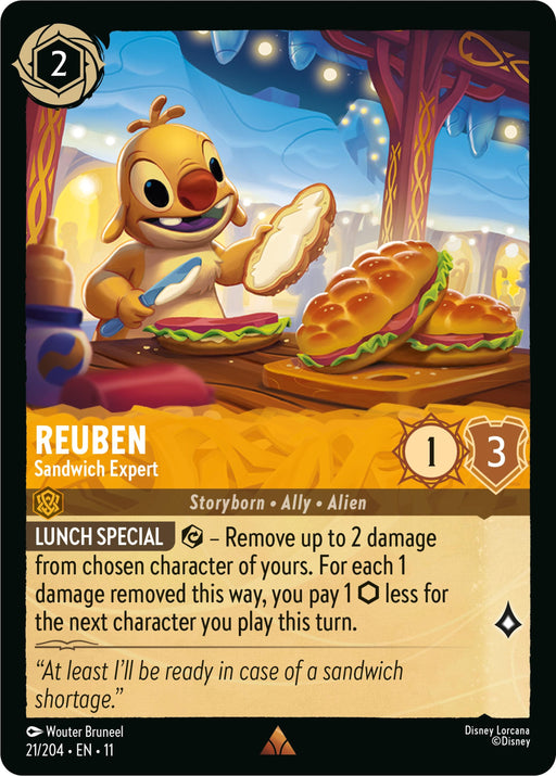 Image for Reuben - Sandwich Expert (21/204) (Cold Foil) [Winterspell] - Disney Lorcana