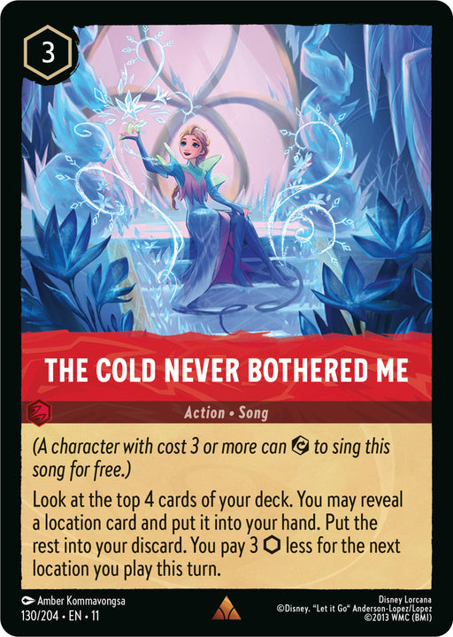 Image for The Cold Never Bothered Me (130/204) (Cold Foil) [Winterspell] - Disney Lorcana