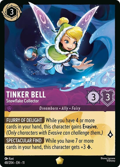 Image for Tinker Bell - Snowflake Collector (48/204) [Winterspell] - Disney Lorcana