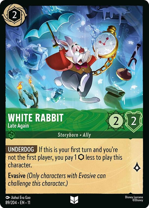 Image for White Rabbit - Late Again (89/204) (Cold Foil) [Winterspell] - Disney Lorcana