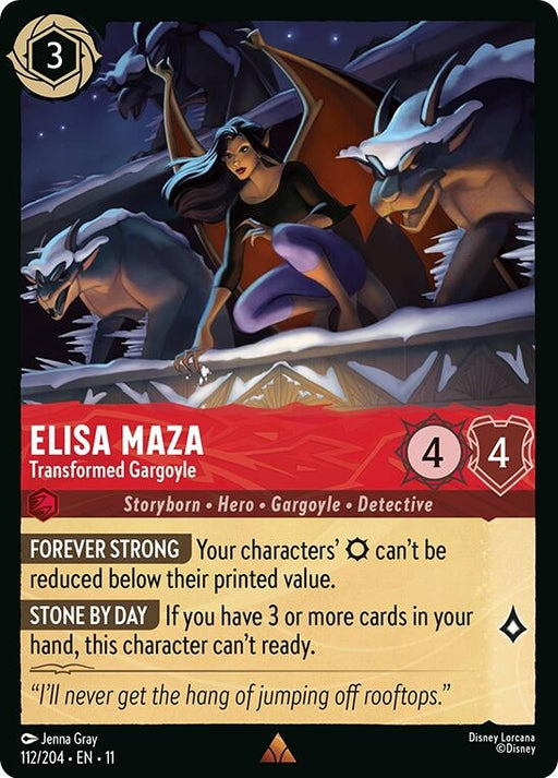 Image for Elisa Maza - Transformed Gargoyle (112/204) (Cold Foil) [Winterspell] - Disney Lorcana