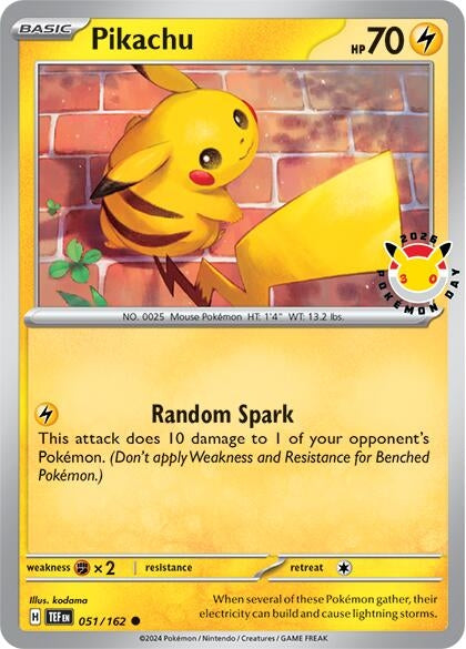Image for Pikachu (Pokemon Day 2026) (051/162) (Holofoil) [Miscellaneous Cards & Products] - Pokemon