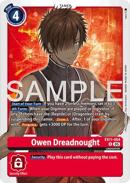 Owen Dreadnought (EX11-054 R) (Foil) [Dawn of Liberator]