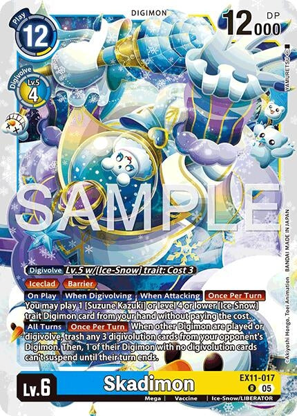 Image for Skadimon (EX11-017 R) (Foil) [Dawn of Liberator] - Digimon Card Game