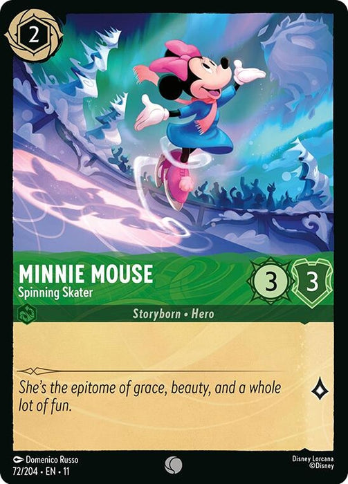 Image for Minnie Mouse - Spinning Skater (72/204) [Winterspell] - Disney Lorcana