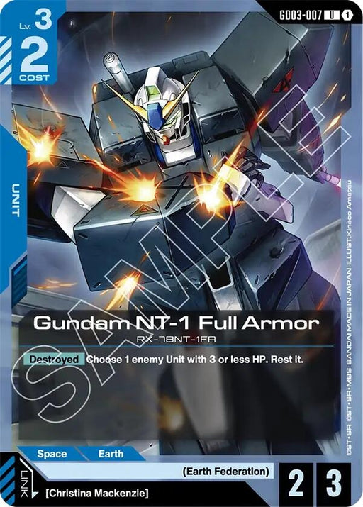 Image for Gundam NT-1 Full Armor (GD03-007) [Steel Requiem] - Gundam Card Game